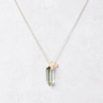 Green Amethyst Crystal Point Necklace：圖片 3