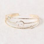 Herkimer Diamond Gold Bracelet：圖片 3