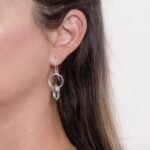 Green Amethyst Crystal Point Earrings：圖片 5