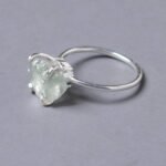 Green Amethyst Raw Freeform Gold or Silver Ring：圖片 8
