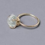 Green Amethyst Raw Freeform Gold or Silver Ring：圖片 4