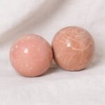 Peach Moonstone Spheres - AAA Premium Quality：圖片 3