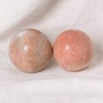 Peach Moonstone Spheres - AAA Premium Quality：圖片 11