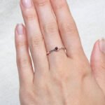 Garnet Silver or Gold Ring：圖片 4