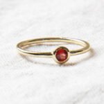 Garnet Silver or Gold Ring：圖片 6