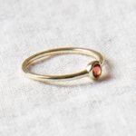 Garnet Silver or Gold Ring：圖片 9