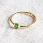 Green Jade Silver or Gold Ring：圖片 6