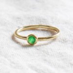 Green Jade Silver or Gold Ring：圖片 4