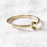 Genuine Peridot Silver or Gold Ring：圖片 3