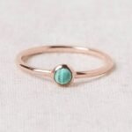 Genuine Malachite Silver, Gold or Rose Gold Ring：圖片 5