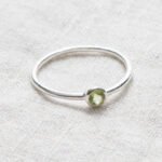 Genuine Peridot Silver or Gold Ring：圖片 5