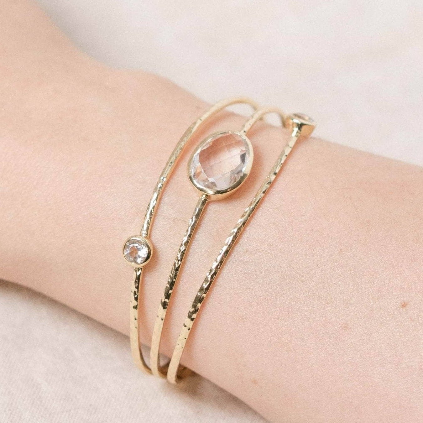 TR-NV02-HER-G.jpg Herkimer Diamond Gold Bracelet:圖片 1